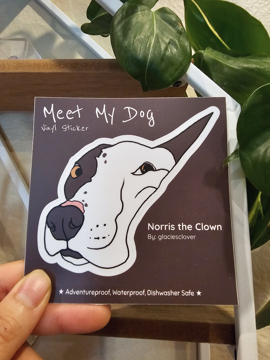 Meet My Dog: Norris | Sticker